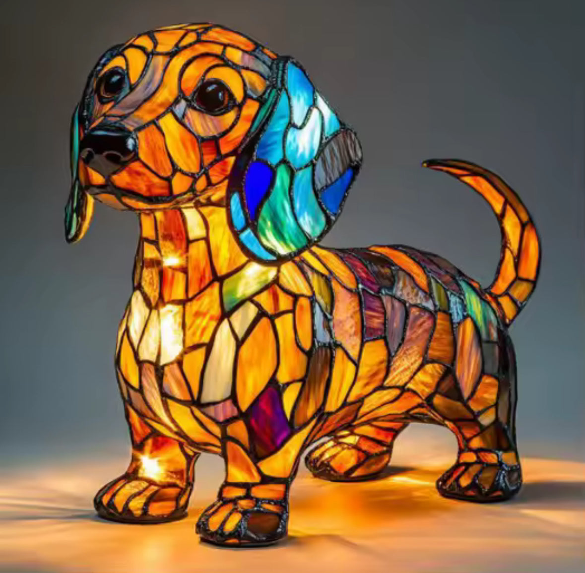 Handmade Dog Lamps